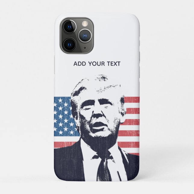 Funda De Case-Mate Para iPhone Texto de Personalizado de la bandera estadounidens (Reverso)