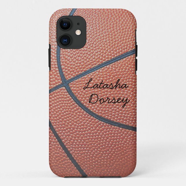 Funda De Case-Mate Para iPhone Texto del equipo Spirit_Basketball_EstiloAutografo (Reverso)