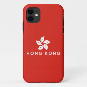 Funda Para iPhone 11 texto del símbolo de la bandera de hong kong