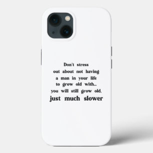 Funda Para iPhone 13 Texto divertido sobre mujeres y hombres.