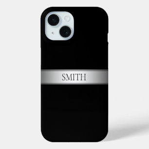 Funda Para iPhone 15 Texto editable y colores   Franja de gradiente con