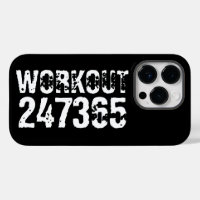Texto grabado y desgastado Workout 247365 white
