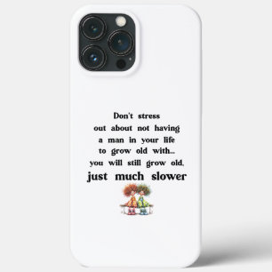 Funda Para iPhone 13 Pro Max Texto gracioso sobre mujeres y hombres
