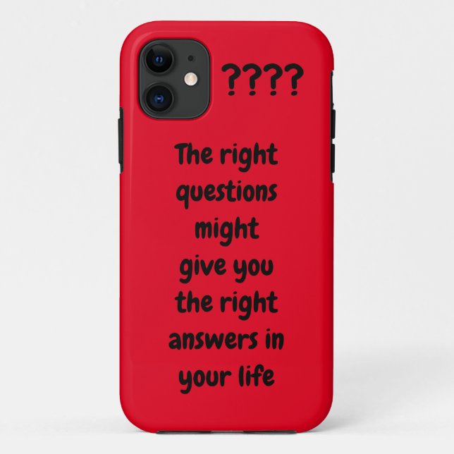 Funda De Case-Mate Para iPhone Texto personalizado Cita o idioma favorito rojo y  (Reverso)
