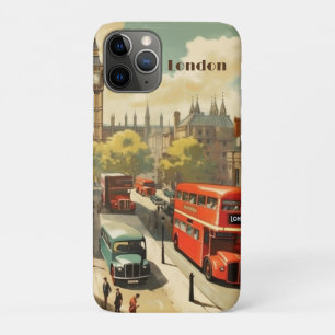 Funda Para iPhone 11 Pro Texto personalizado Vintage Londres Big Ben