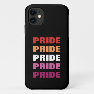 Funda Para iPhone 11 Texto repetido del Personalizable del Orgullo Lésb