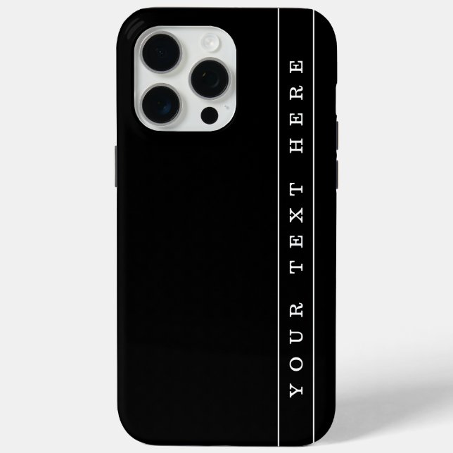 Funda De Case-Mate Para iPhone Texto sencillo y elegante con franjas finas (Reverso )