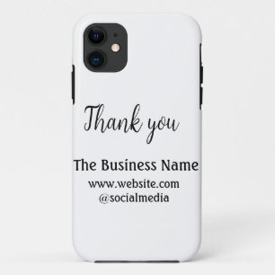 Funda Para iPhone 11 texto simple de agradecimiento agregar detalles de