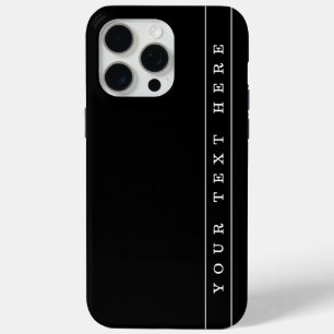 Funda Para iPhone 15 Pro Max Texto simple elegante y rayas finas