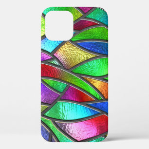 Funda Para iPhone 12 Textura 3D del patrón de vidrio de color