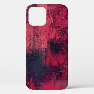 Funda Para iPhone 12 Textura abstracta. 2.º ilustracion. Mano expresiva