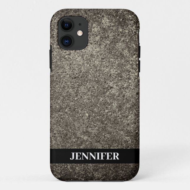 Funda De Case-Mate Para iPhone Textura abstracta de hormigón (Reverso)
