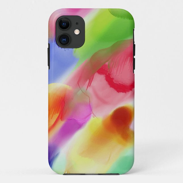 Funda De Case-Mate Para iPhone textura-acuarela (Reverso)