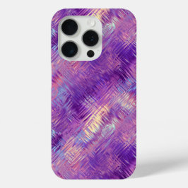 Funda Para iPhone 15 Pro Textura Amethyst Purple Crystal Gel