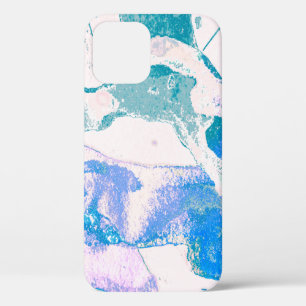 Funda Para iPhone 12 Textura artística. Borde violeta brillante. Arte v