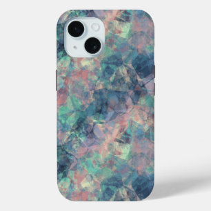 Funda Para iPhone 15 Textura azul de atardecer en ruinas