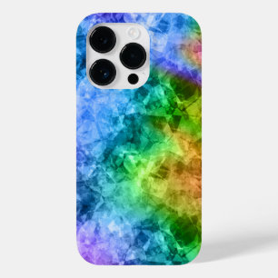 Funda Para iPhone 14 Pro De Case-Mate Textura azul de pavo real cruzada