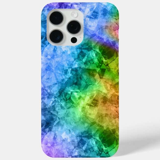 Funda De Case-Mate Para iPhone Textura azul de pavo real cruzada (Reverso )