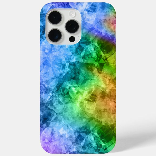 Funda De Case-Mate Para iPhone Textura azul de pavo real cruzada (Reverso )