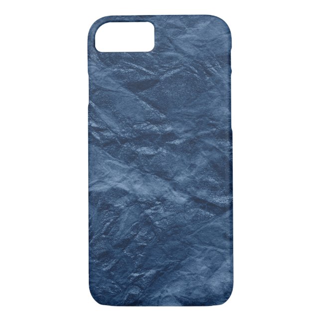 Funda De Case-Mate Para iPhone textura azul marino (Reverso)
