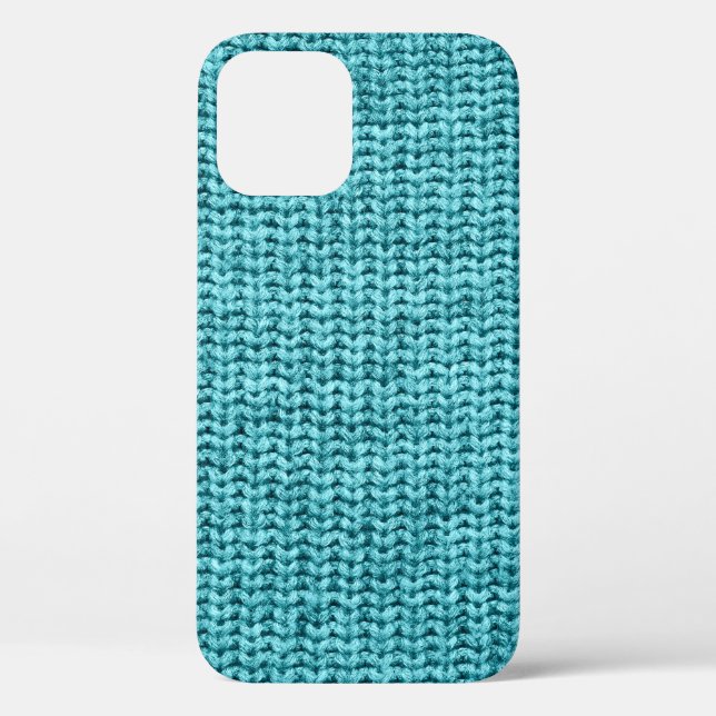 Funda De Case-Mate Para iPhone Textura azul purista (Reverso )