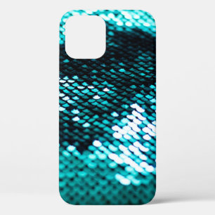 Funda Para iPhone 12 Textura brillante de secuencia verde oscuro
