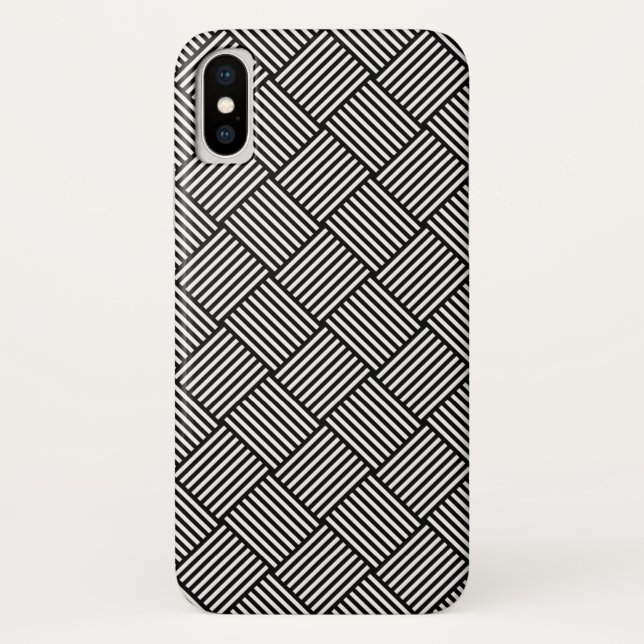 Funda De Case-Mate Para iPhone Textura comprobada geométrica (Reverso)