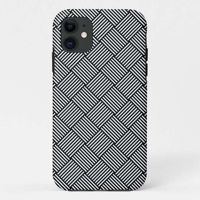 Funda De Case-Mate Para iPhone Textura comprobada geométrica (Reverso)