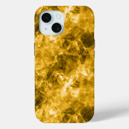 Funda Para iPhone 15 Textura cruzada amarilla