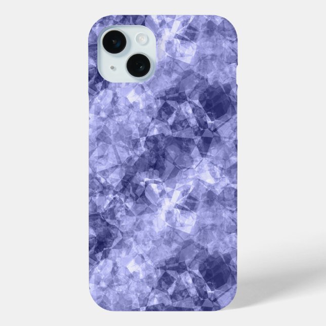 Funda De Case-Mate Para iPhone Textura cruzada azul oscuro (Reverso )