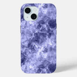 Funda Para iPhone 15 Textura cruzada azul oscuro