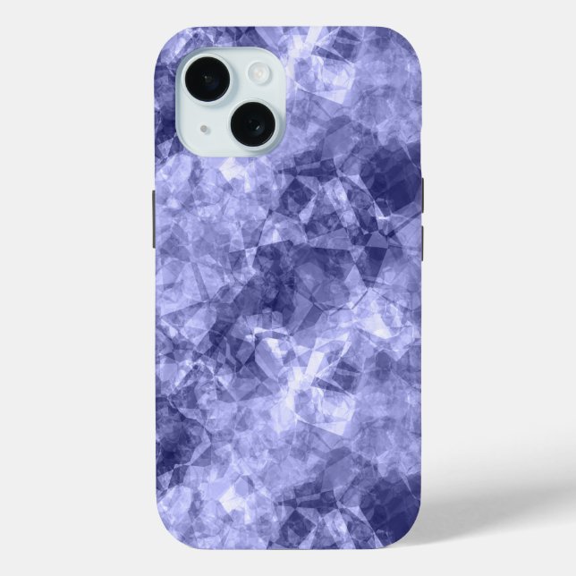 Funda De Case-Mate Para iPhone Textura cruzada azul oscuro (Reverso )