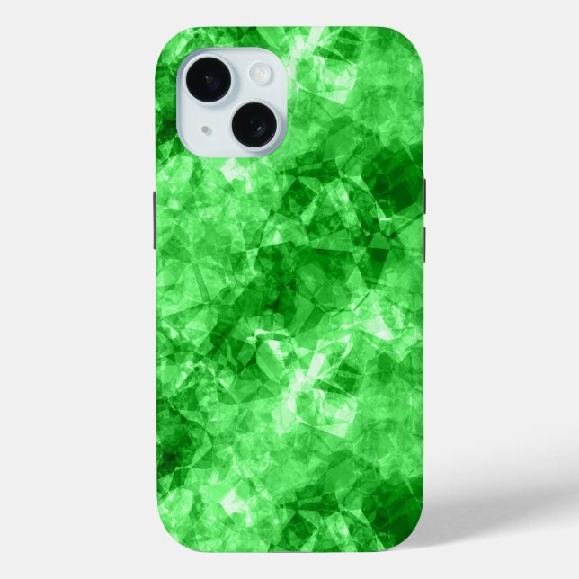 Funda De Case-Mate Para iPhone Textura cruzada verde (Reverso )