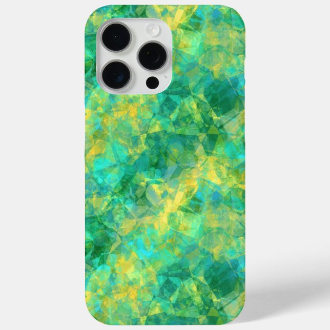 Funda De Case-Mate Para iPhone Textura cruzada verde esmeralda (Reverso )