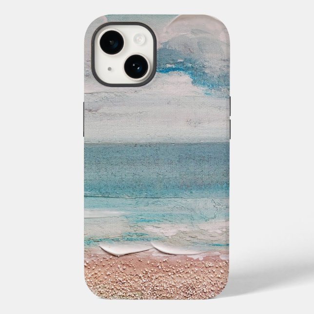 Funda De Case-Mate Para iPhone Textura de arena oceánica (Reverso )