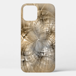 Funda Para iPhone 12 Textura de arte fractal abstracto tonos tierra