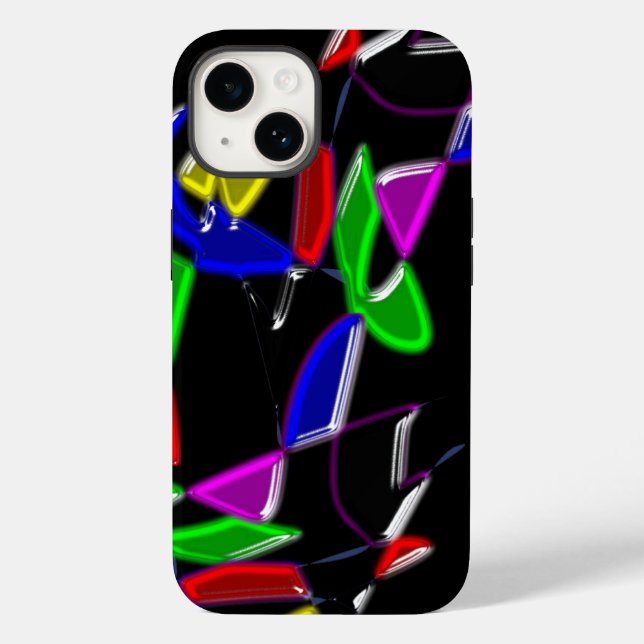 Funda De Case-Mate Para iPhone Textura de arte moderno (Reverso )