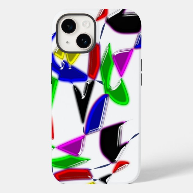 Funda De Case-Mate Para iPhone Textura de arte moderno (Reverso )