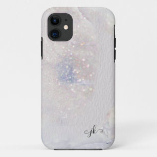 Funda Para iPhone 11 Textura de color de agua monograma mancha mineral 