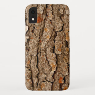 Funda Para iPhone XR Textura de corteza de árbol de pino