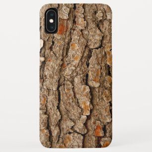 Funda Para iPhone XS Max Textura de corteza de árbol de pino