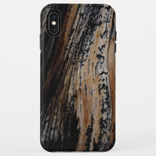 Funda Para iPhone XS Max Textura de corteza de árbol quemado