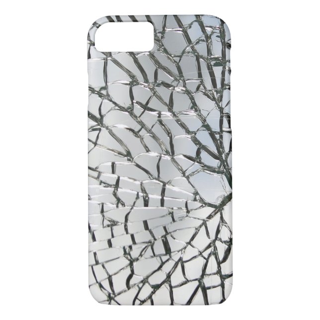 Funda De Case-Mate Para iPhone Textura de cristal rota (Reverso)
