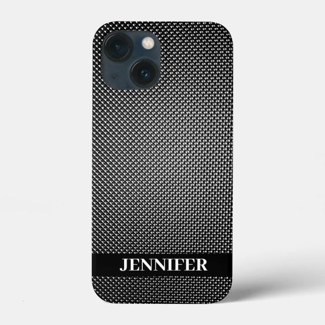 Funda De Case-Mate Para iPhone Textura de cuadrícula abstracta (Reverso )