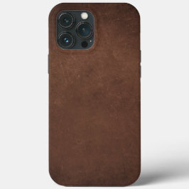 Funda Para iPhone 13 Pro Max Textura de cuero cognac desgastado vintage