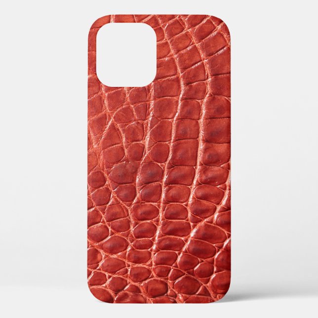 Funda De Case-Mate Para iPhone Textura de cuero de cocodrilo (Reverso )