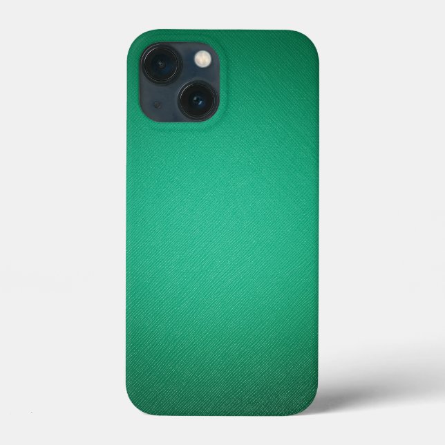 Funda De Case-Mate Para iPhone Textura de cuero verde (Reverso )