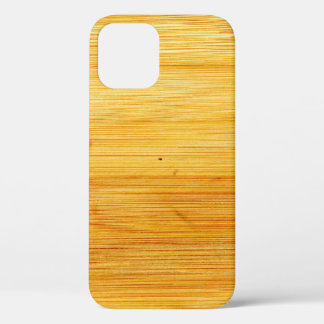 Funda Para iPhone 12 Textura de fondo de bambú de madera