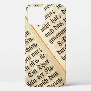 Funda Para iPhone 12 Textura de fondo de una escritura de libro