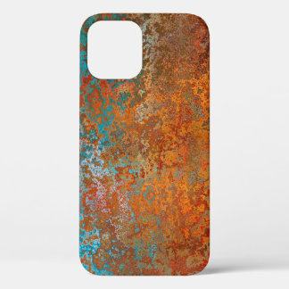 Funda Para iPhone 12 Textura de fondo óxido marrón antiguo